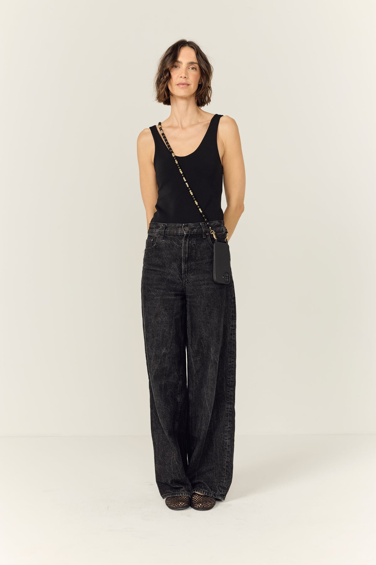 Chaine Longue Alisha Noir 120 cm - 4