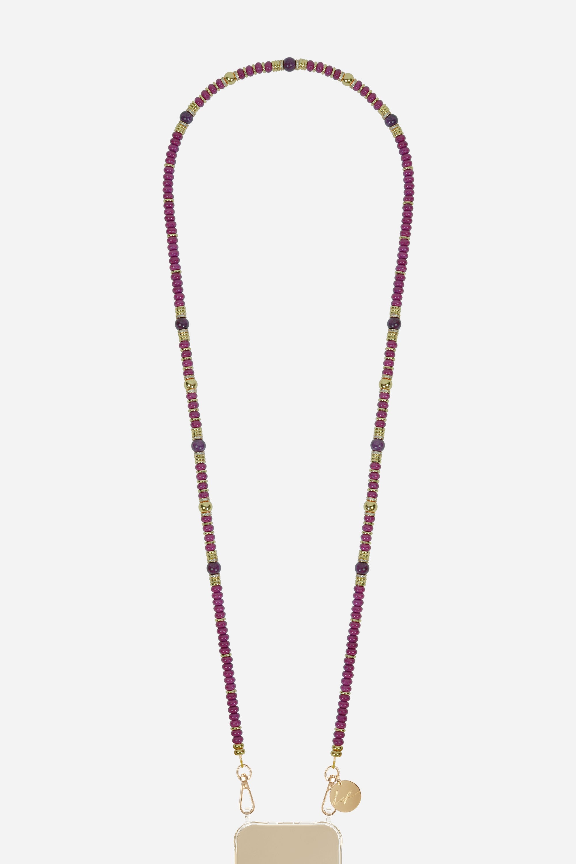 Chaine Longue Amaira Violet 120 cm