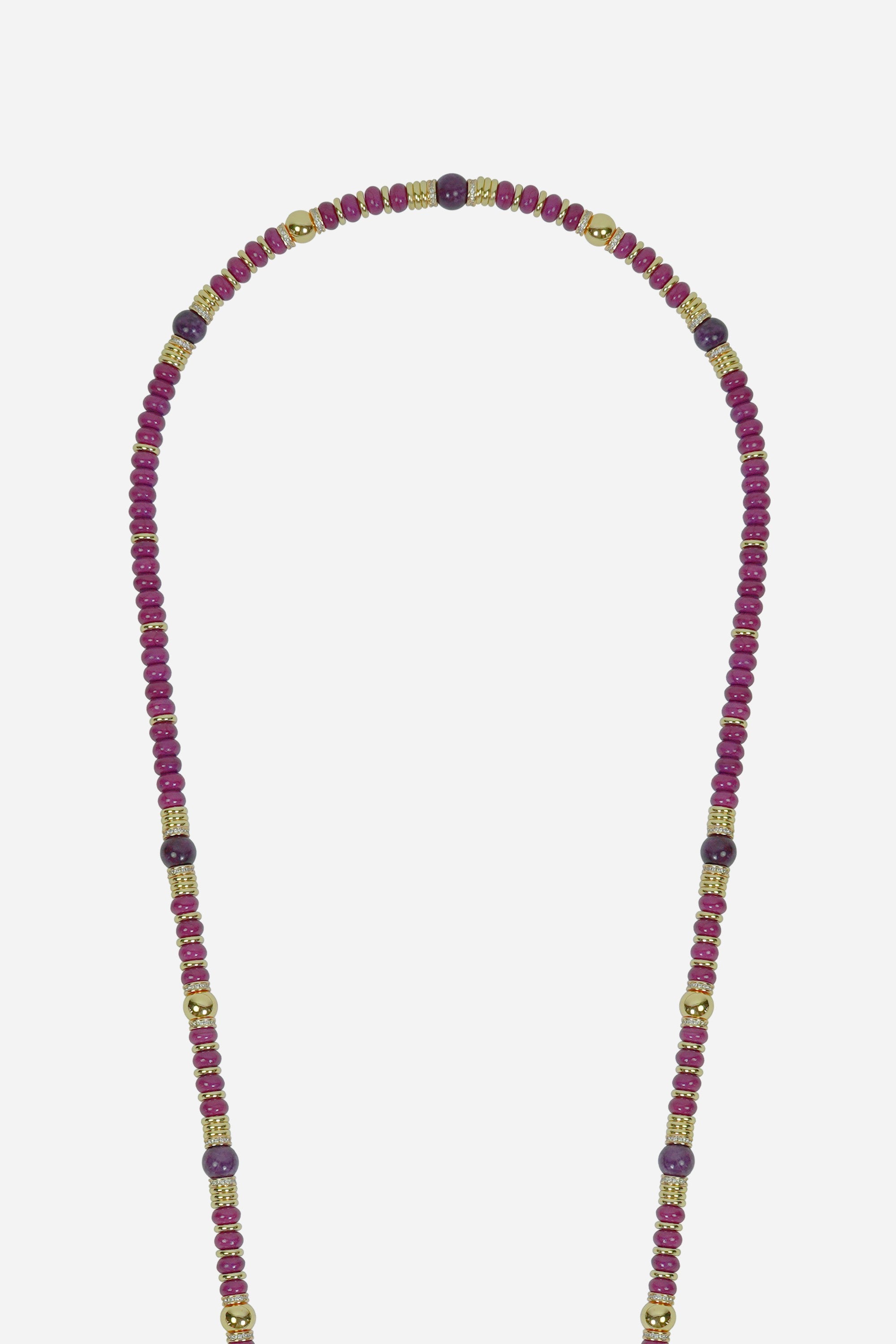 Chaine Longue Amaira Violet 120 cm - 3