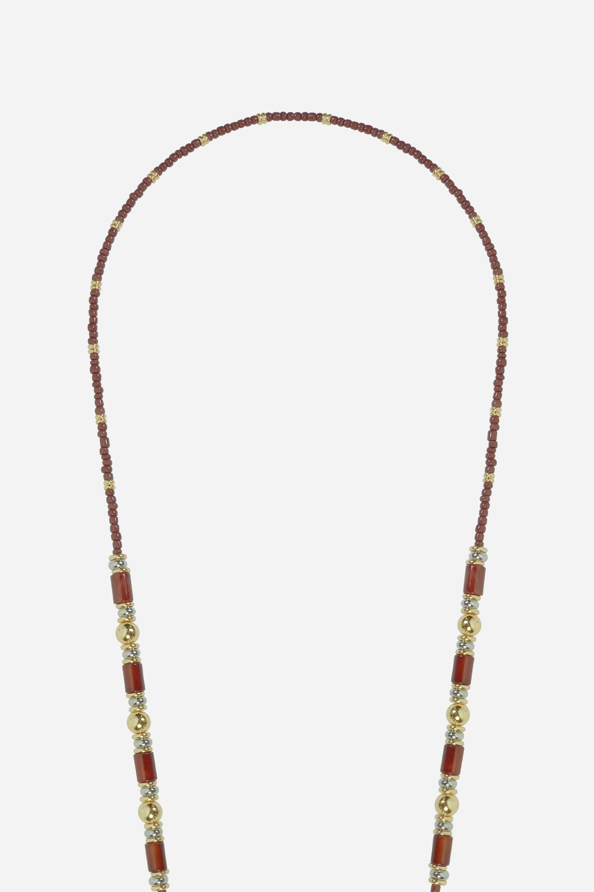 Chaine Longue Avni Bordeaux 120 cm - 3