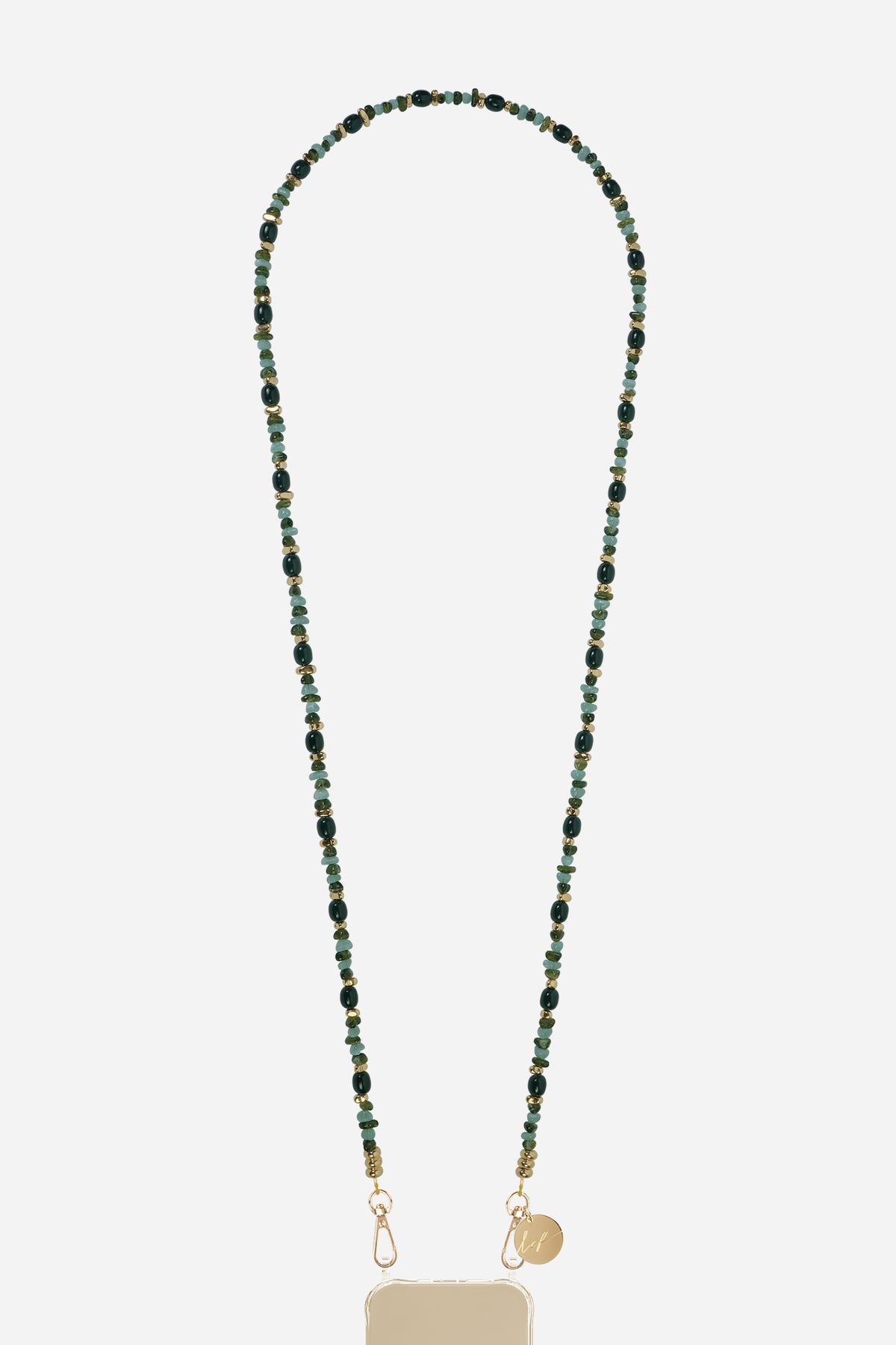 Chaine Longue Lana Vert 120 cm