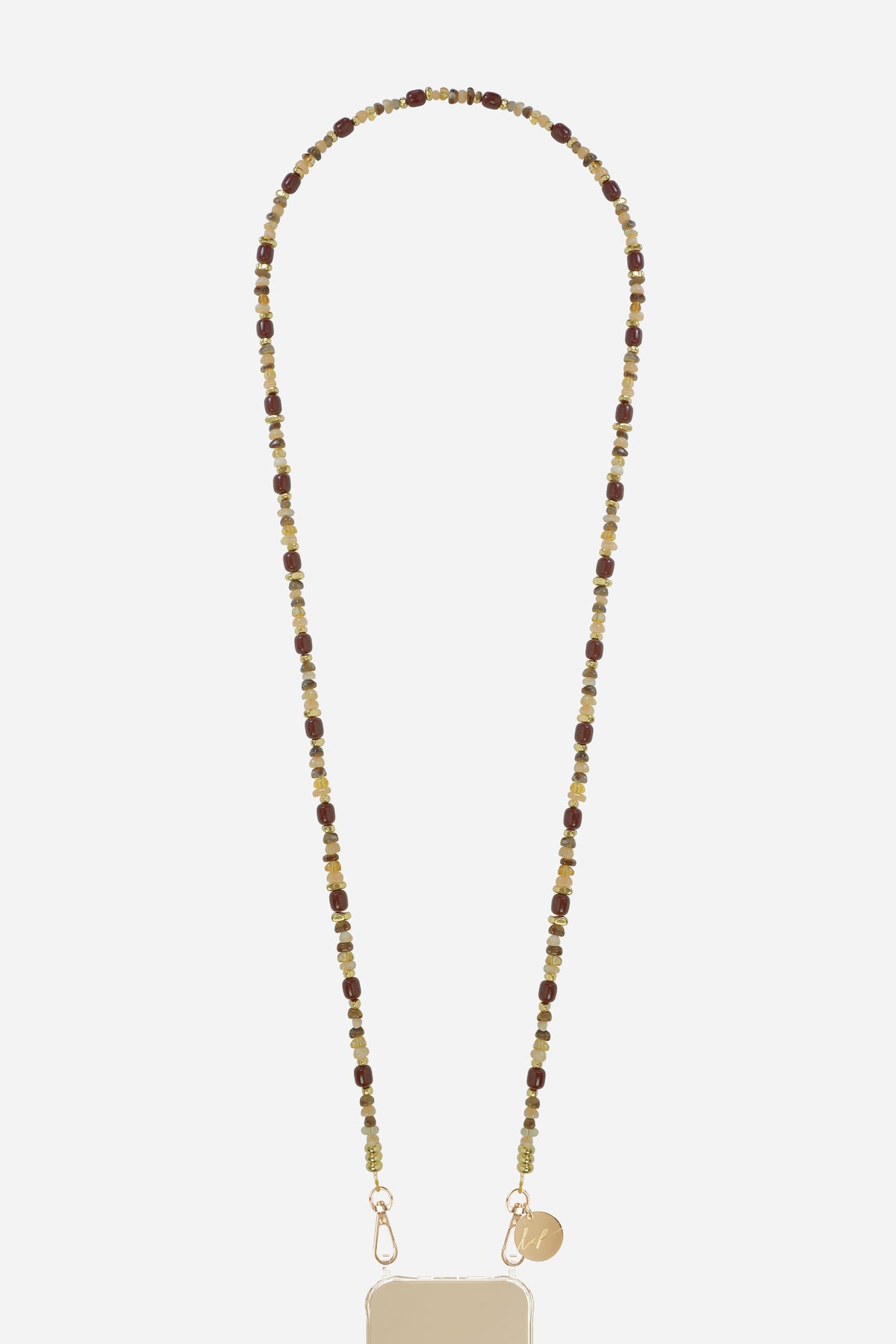 Chaine Longue Lana Marron 120 cm