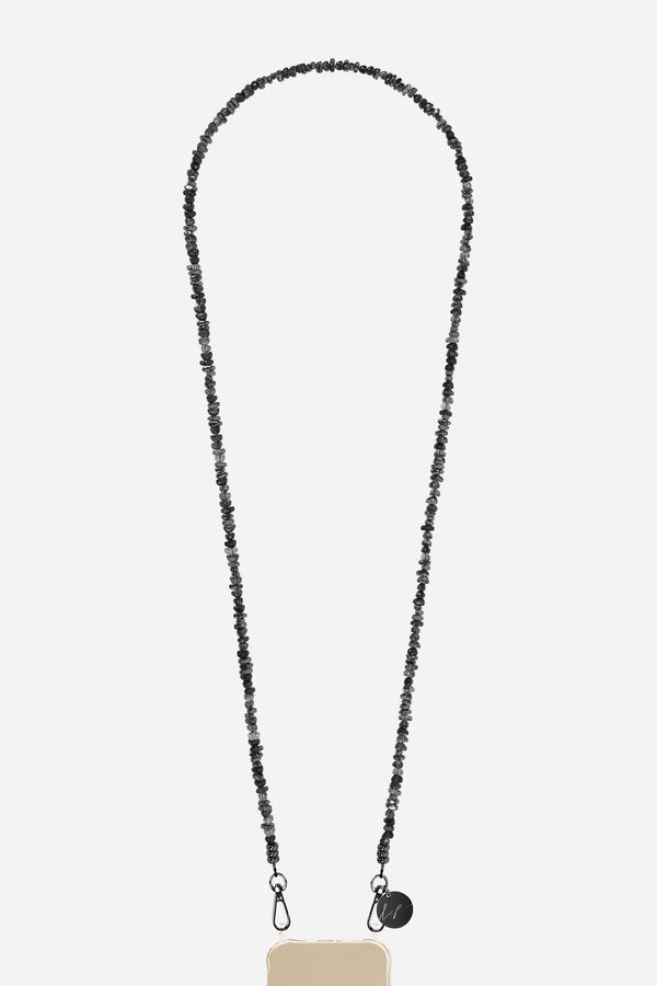 Chaine Longue Liviya Noir 120 cm