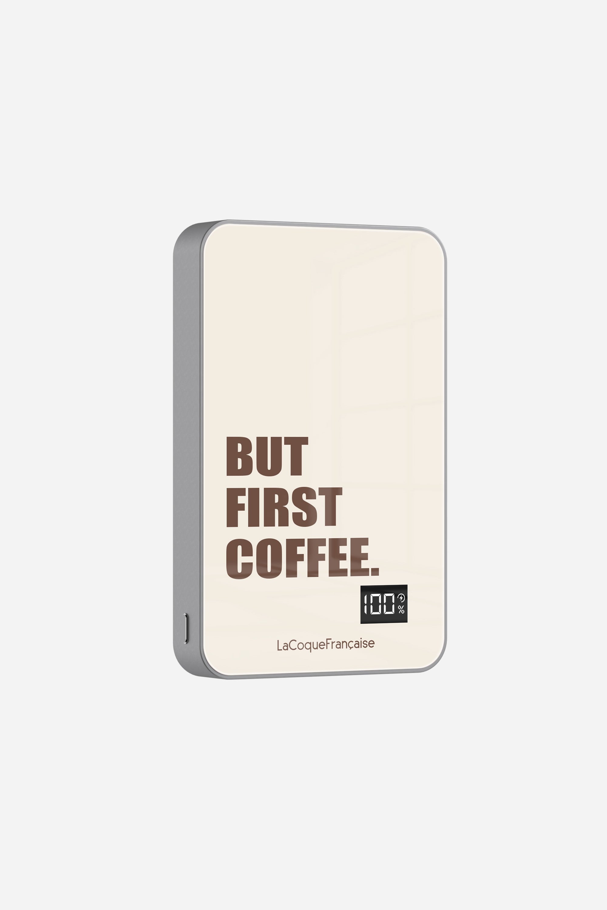 Batterie Magsafe But First Coffee Beige 10 000 Mah