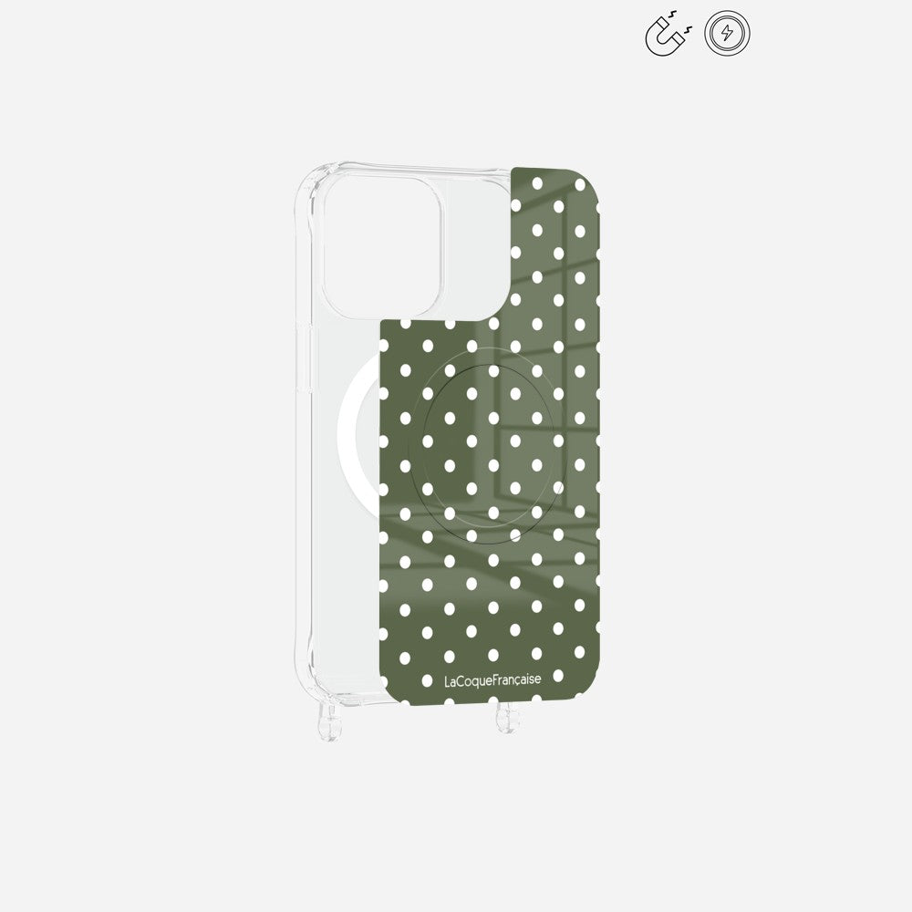 Plaque Magnetique Imprimee Pois Kaki - 9