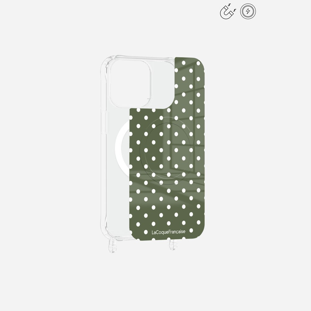 Plaque Magnetique Imprimee Pois Kaki - 13
