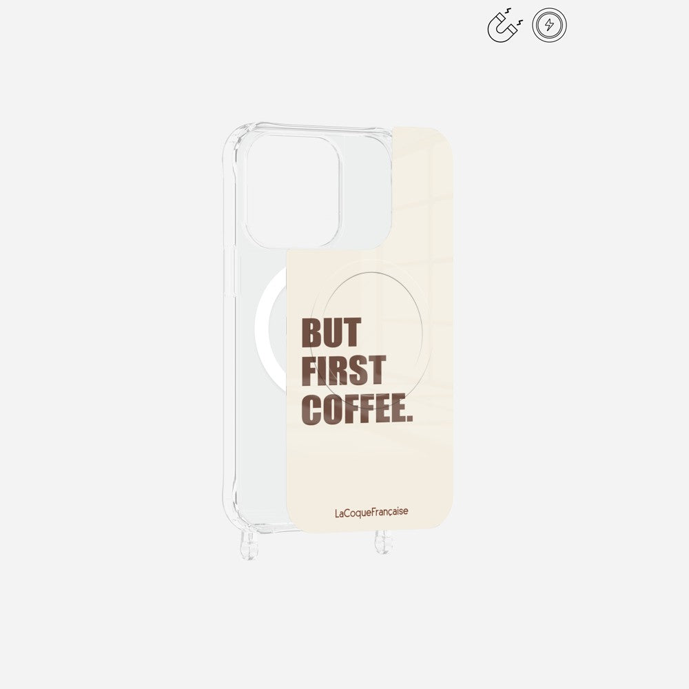 Plaque Magnetique Imprimee But First Coffee - 14