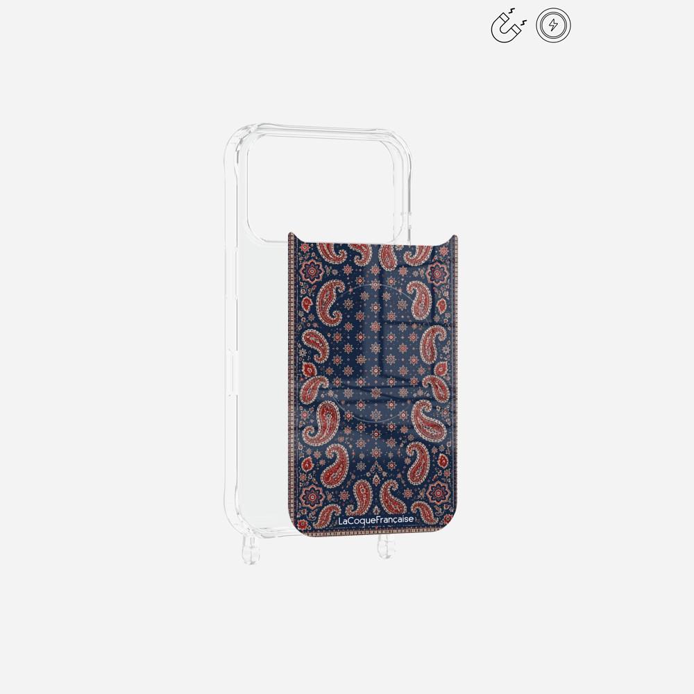 Plaque Magnetique Imprimee Cachemire Marine - 22