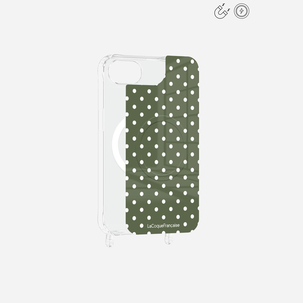 Plaque Magnetique Imprimee Pois Kaki - 2