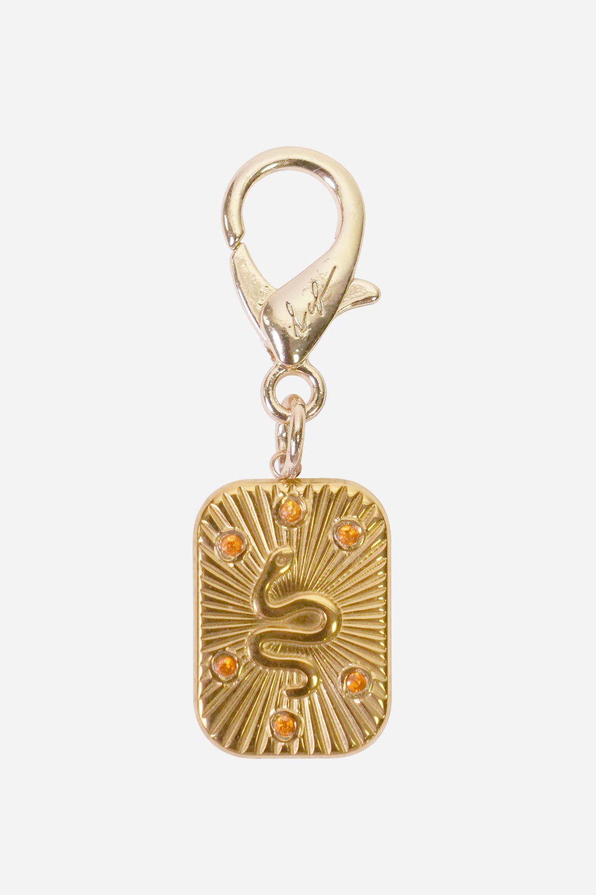 Charms Plaque Serpent Dore