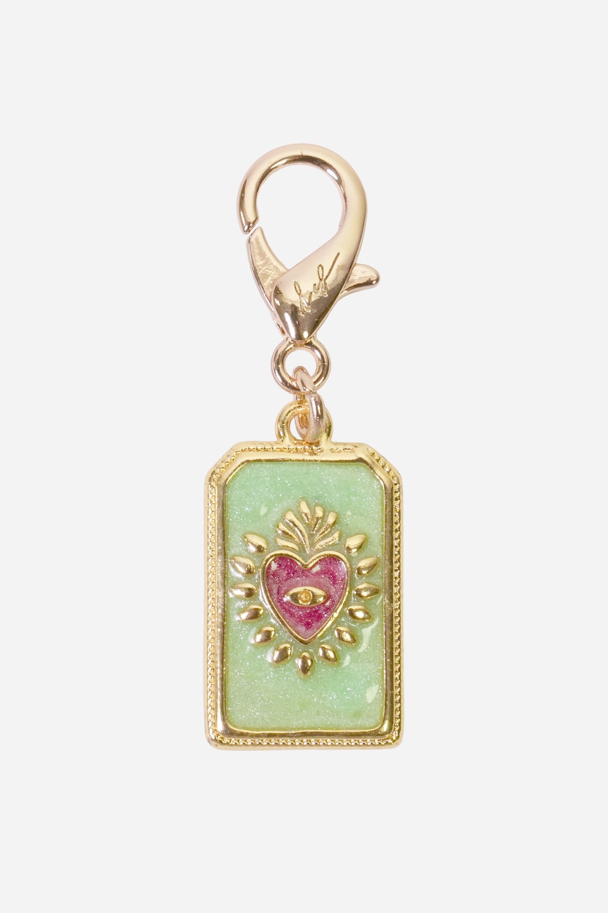 Charms Coeur Vert Vert