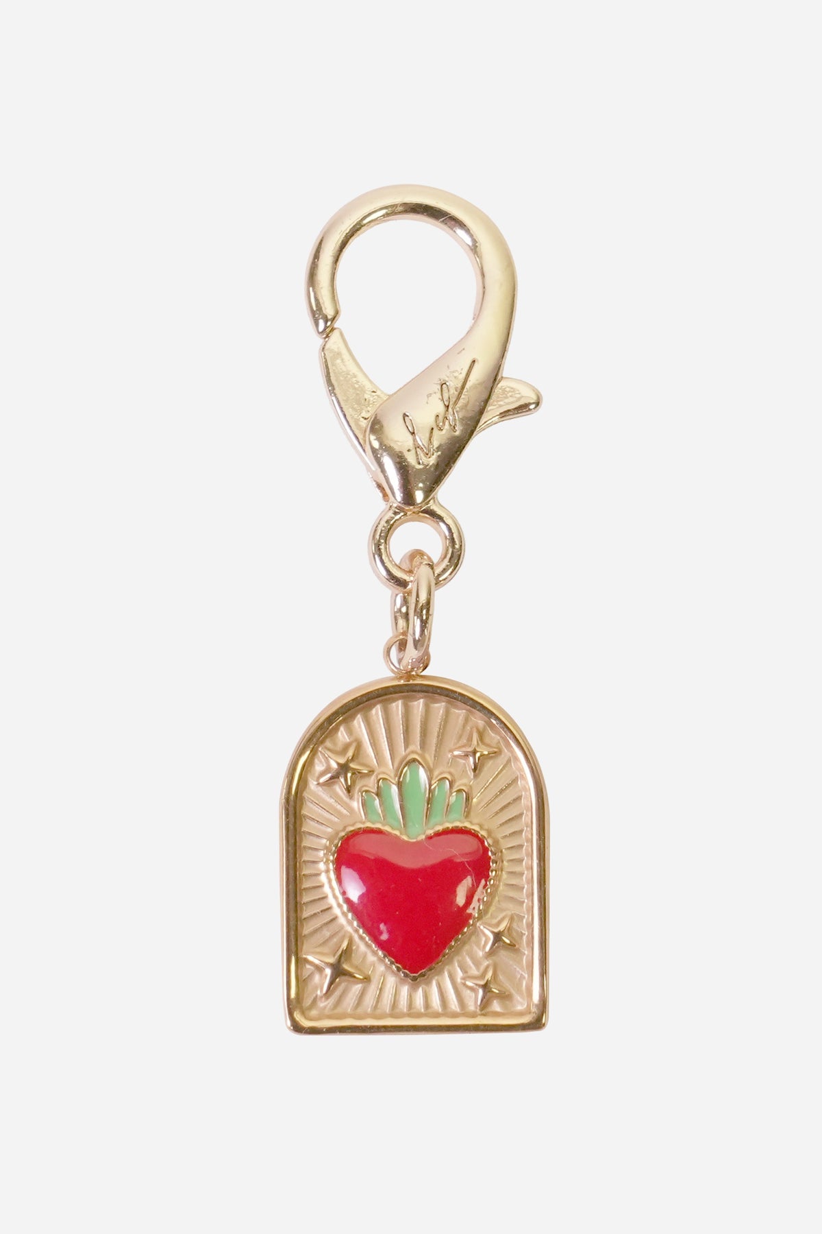 Charms Plaque Coeur Rouge