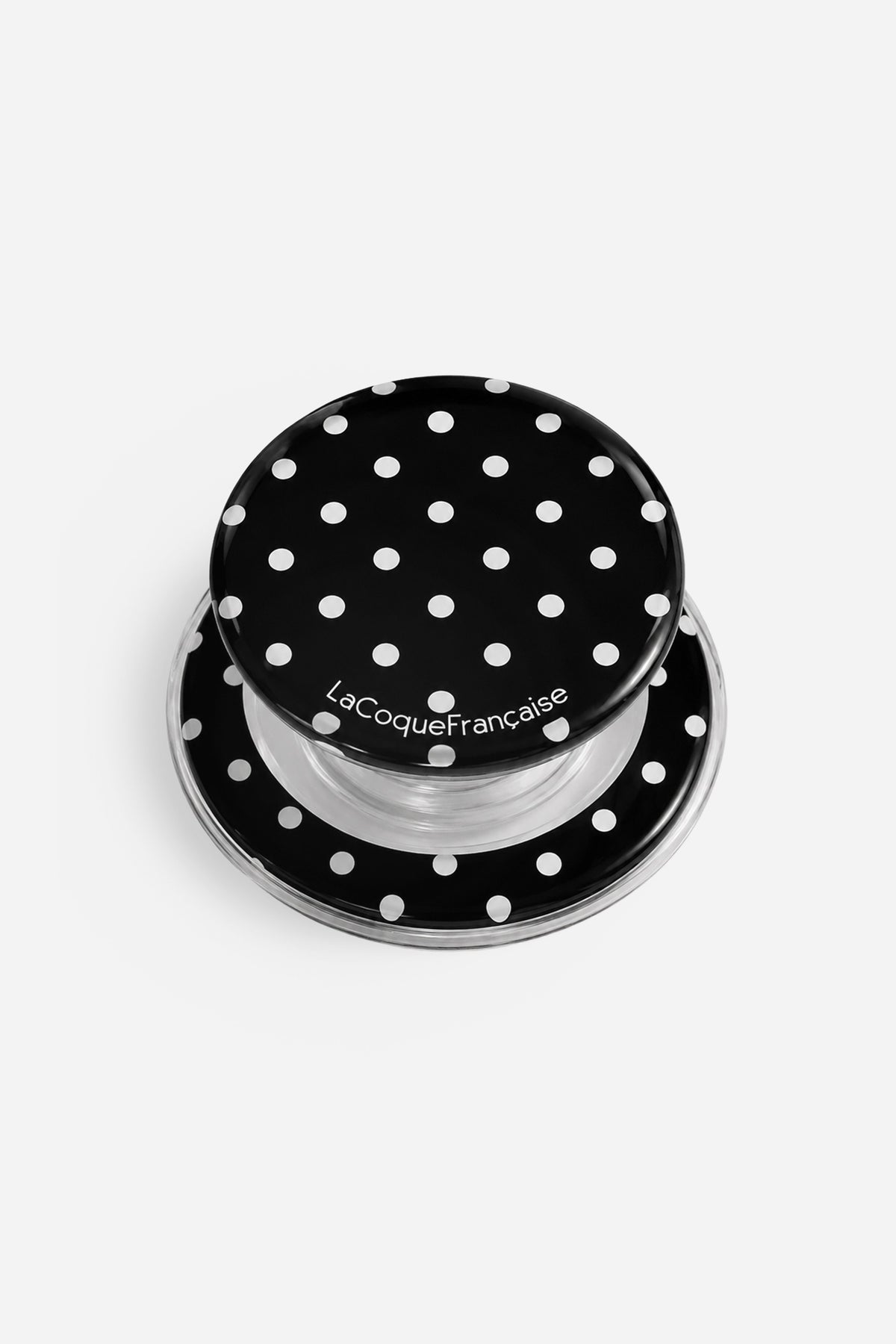 Grip Personnalise Pois Blanc Noir 5.5 cm