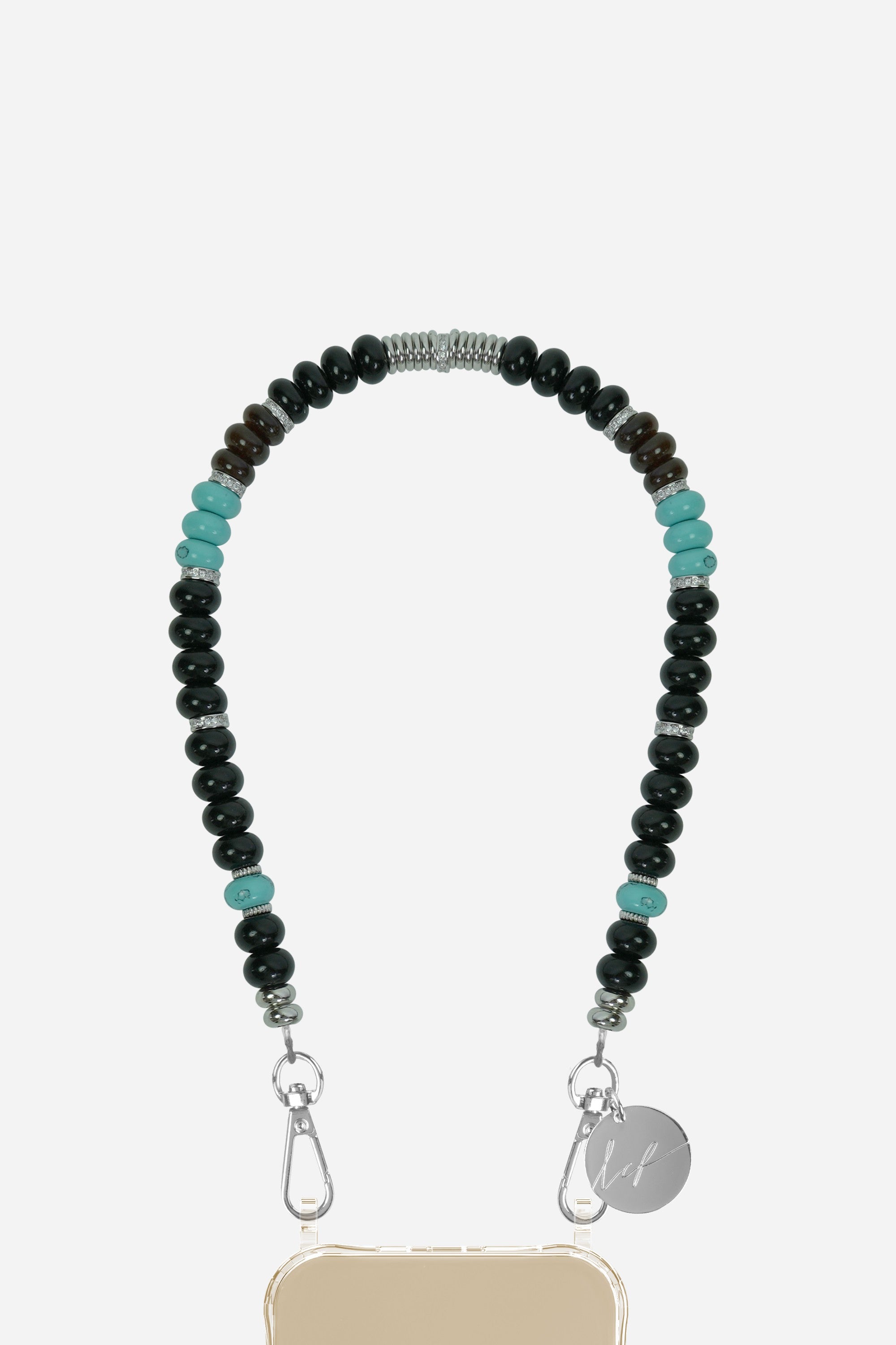 Chaine Courte Simone Noir 40 cm - 2