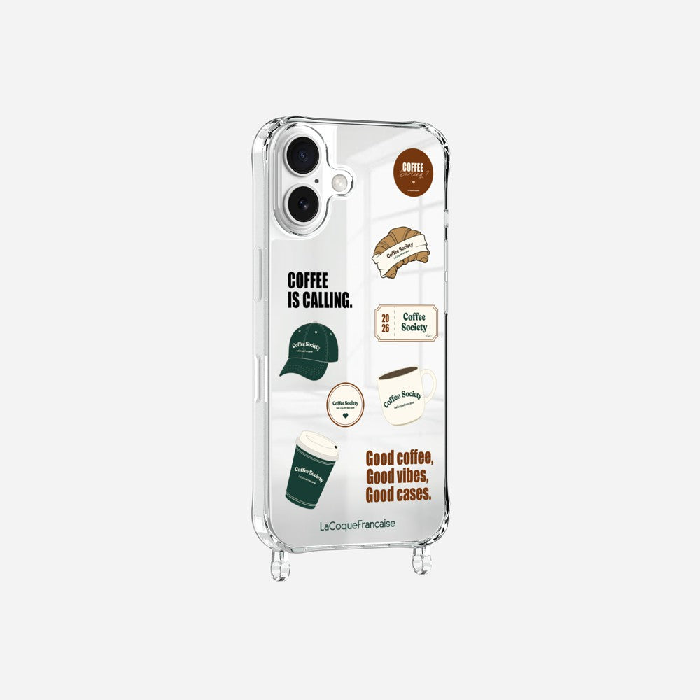 Coque Anneaux Miroir Imprimee Patch Coffee - 3