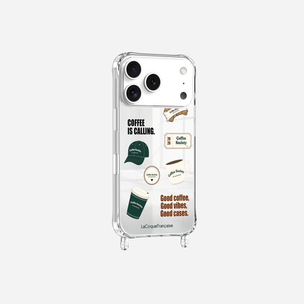 Coque Anneaux Miroir Imprimee Patch Coffee