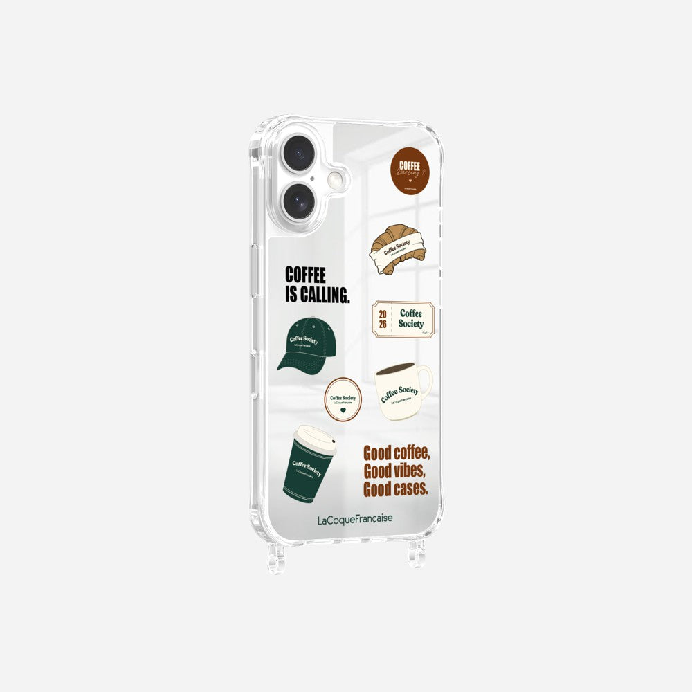 Coque Anneaux Miroir Imprimee Patch Coffee - 8