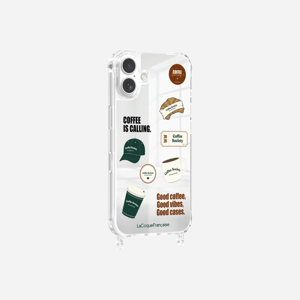 Coque Anneaux Miroir Imprimee Patch Coffee - 7