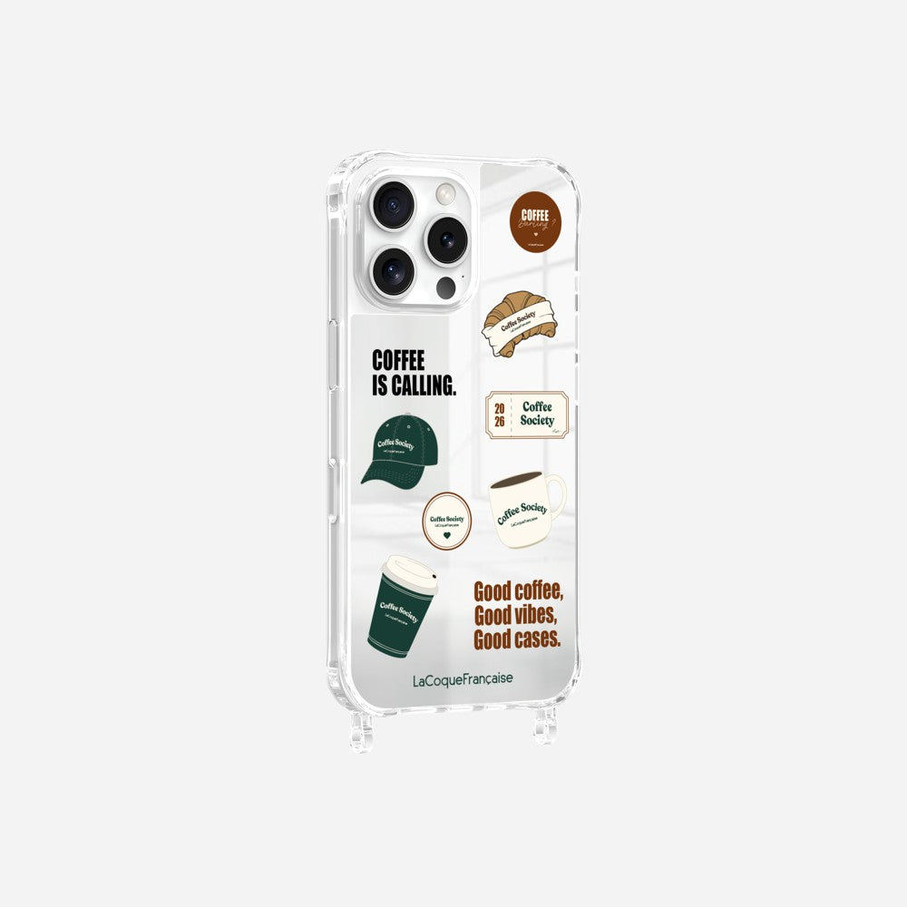 Coque Anneaux Miroir Imprimee Patch Coffee - 5