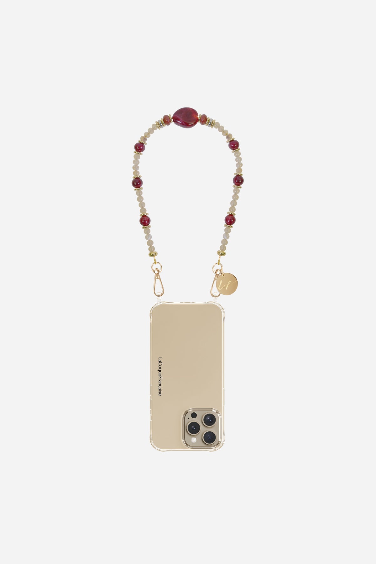 Chaine Courte Taya Beige 40 cm