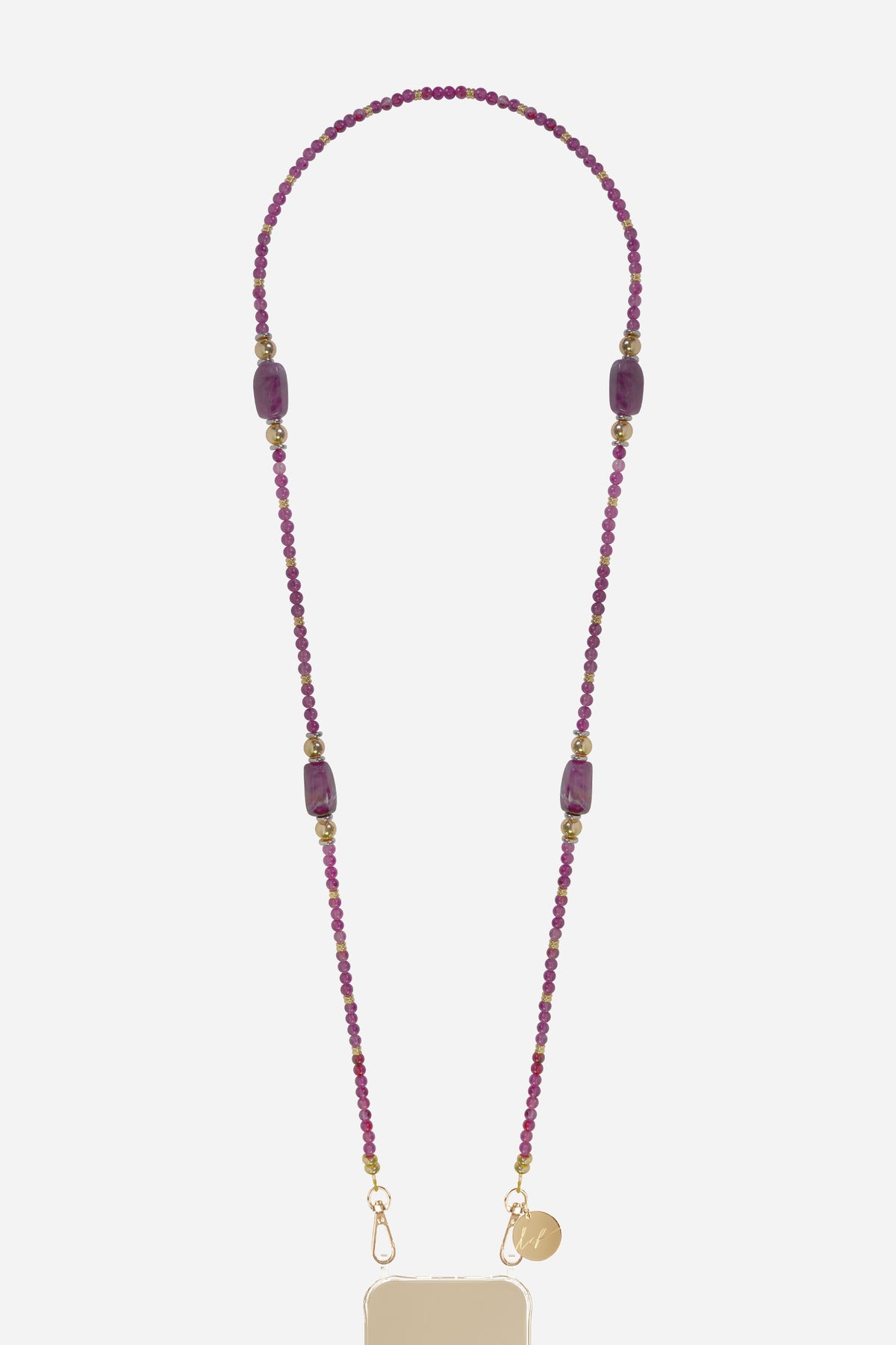 Chaine Longue Joya Violet 120 cm