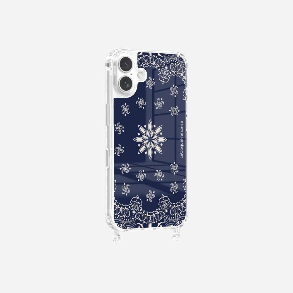 Coque Anneaux Imprimee Bandana Marine - 7