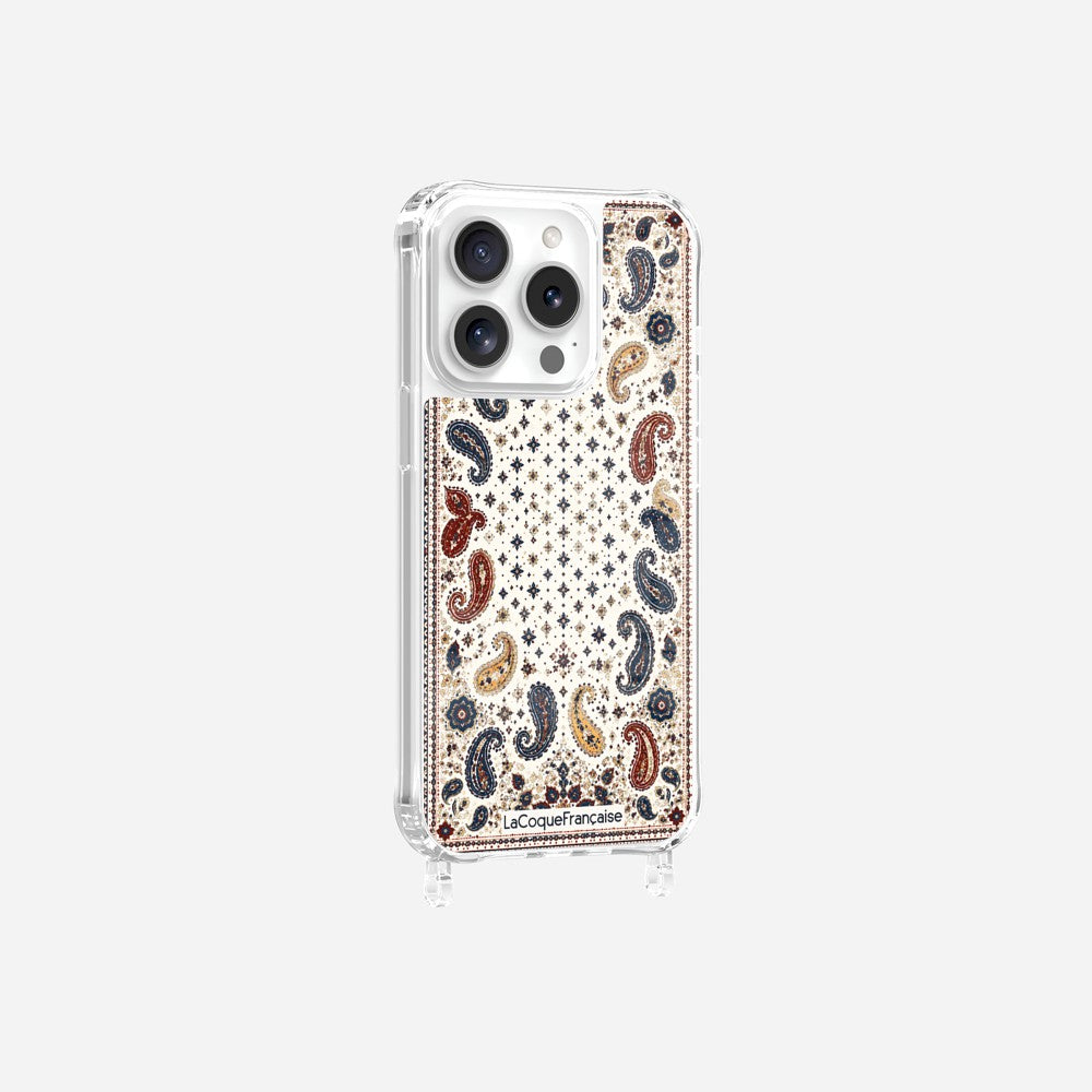 Coque Anneaux Imprimee Cachemire Beige - 10