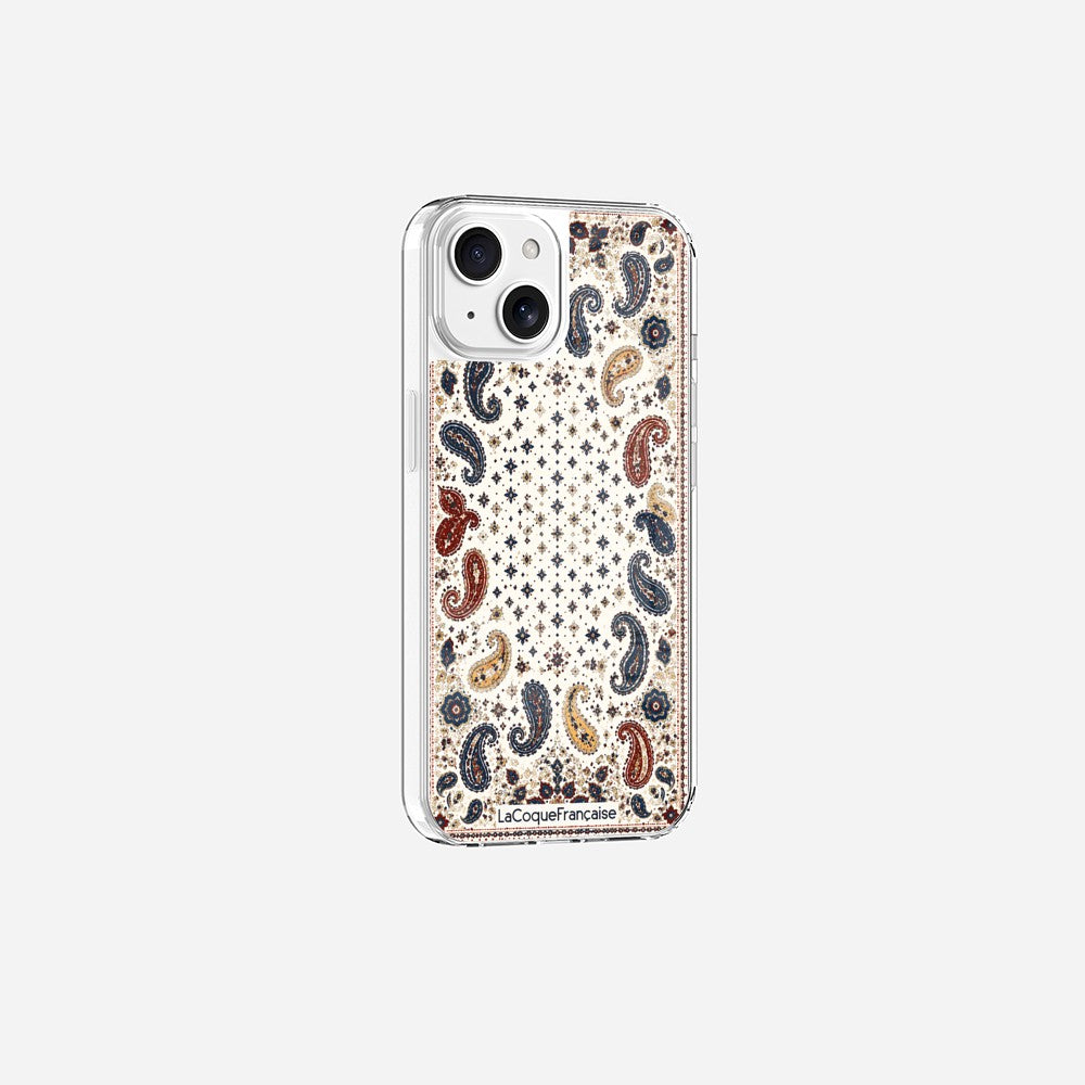 Coque Sans Anneaux Imprimee Cachemire Beige - 12