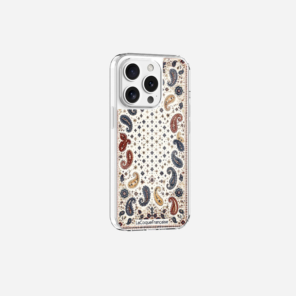Coque Sans Anneaux Imprimee Cachemire Beige - 18