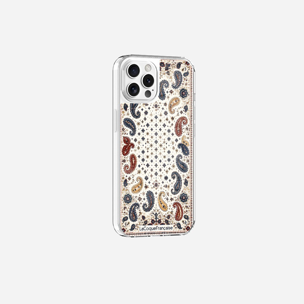 Coque Sans Anneaux Imprimee Cachemire Beige - 21