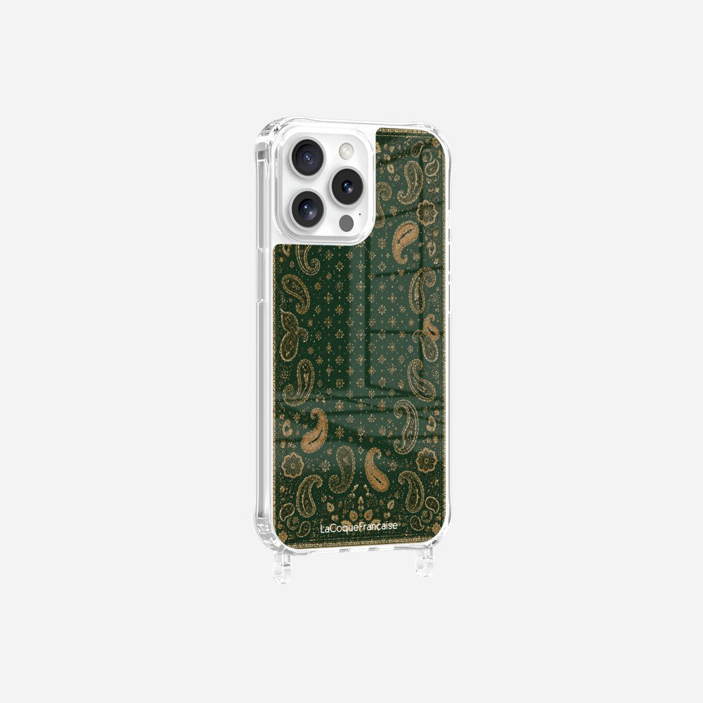 Coque Anneaux Imprimee Cachemire Vert - 9
