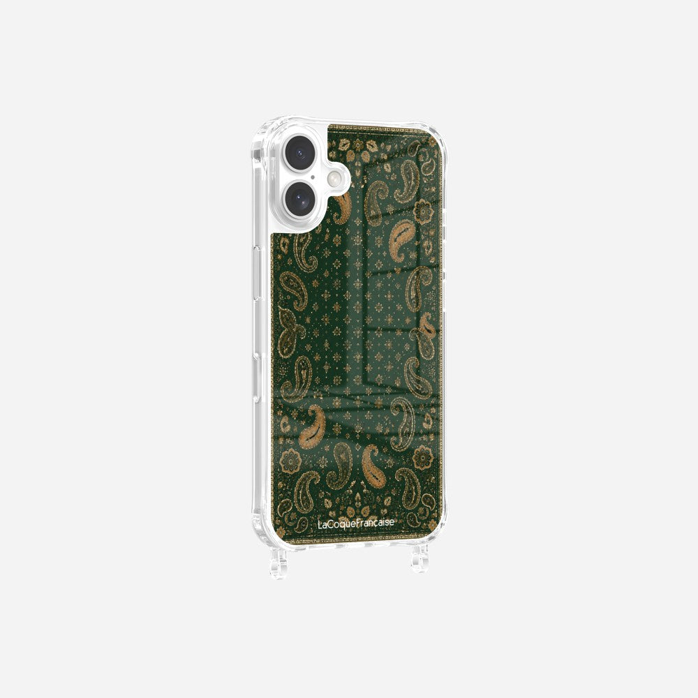 Coque Anneaux Imprimee Cachemire Vert - 7