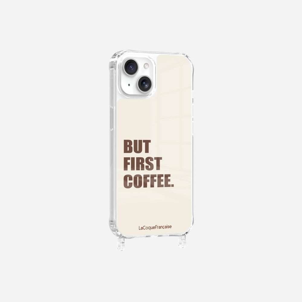 Coque Anneaux Imprimee But First Coffee - 12