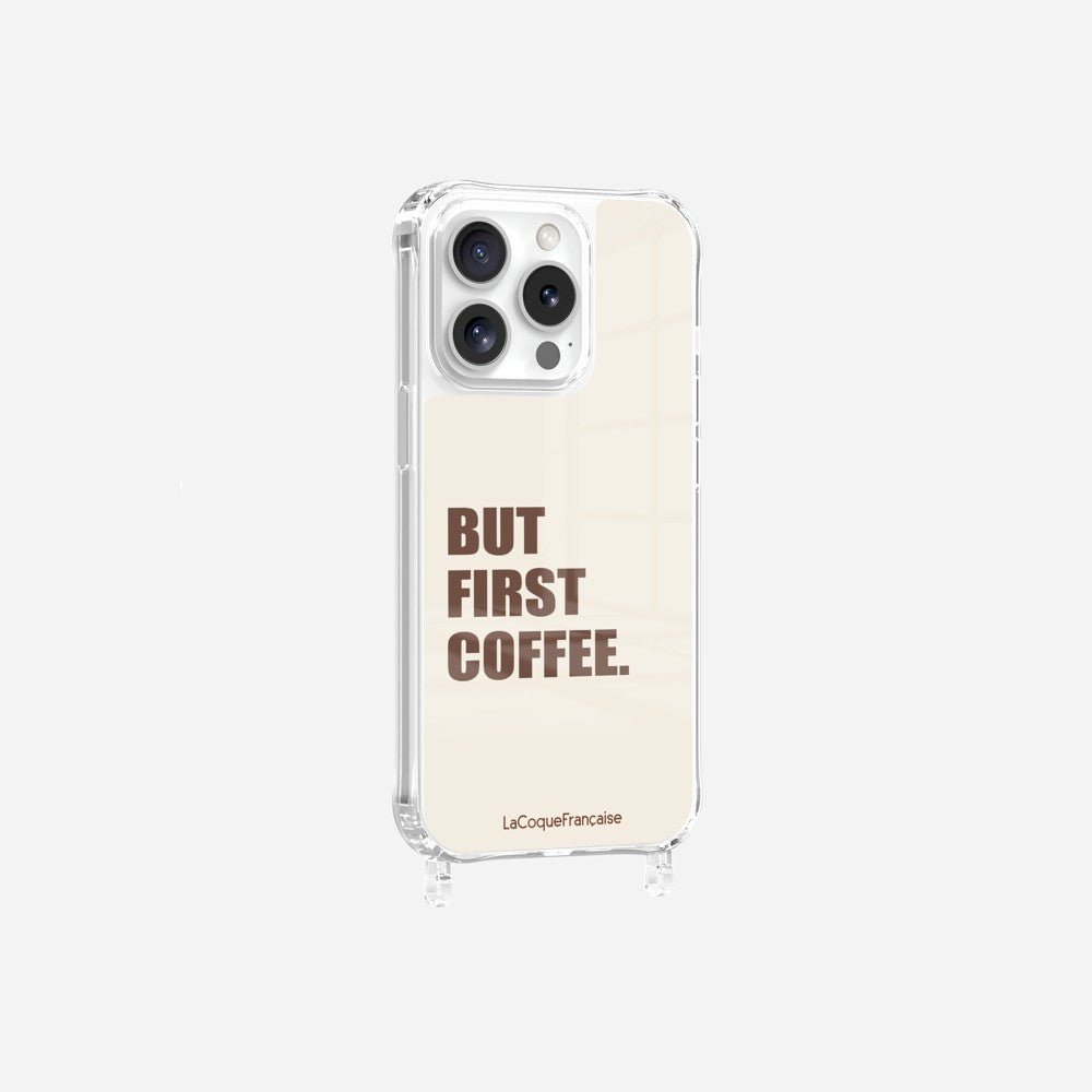 Coque Anneaux Imprimee But First Coffee - 14