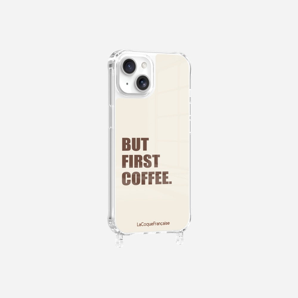 Coque Anneaux Imprimee But First Coffee - 16