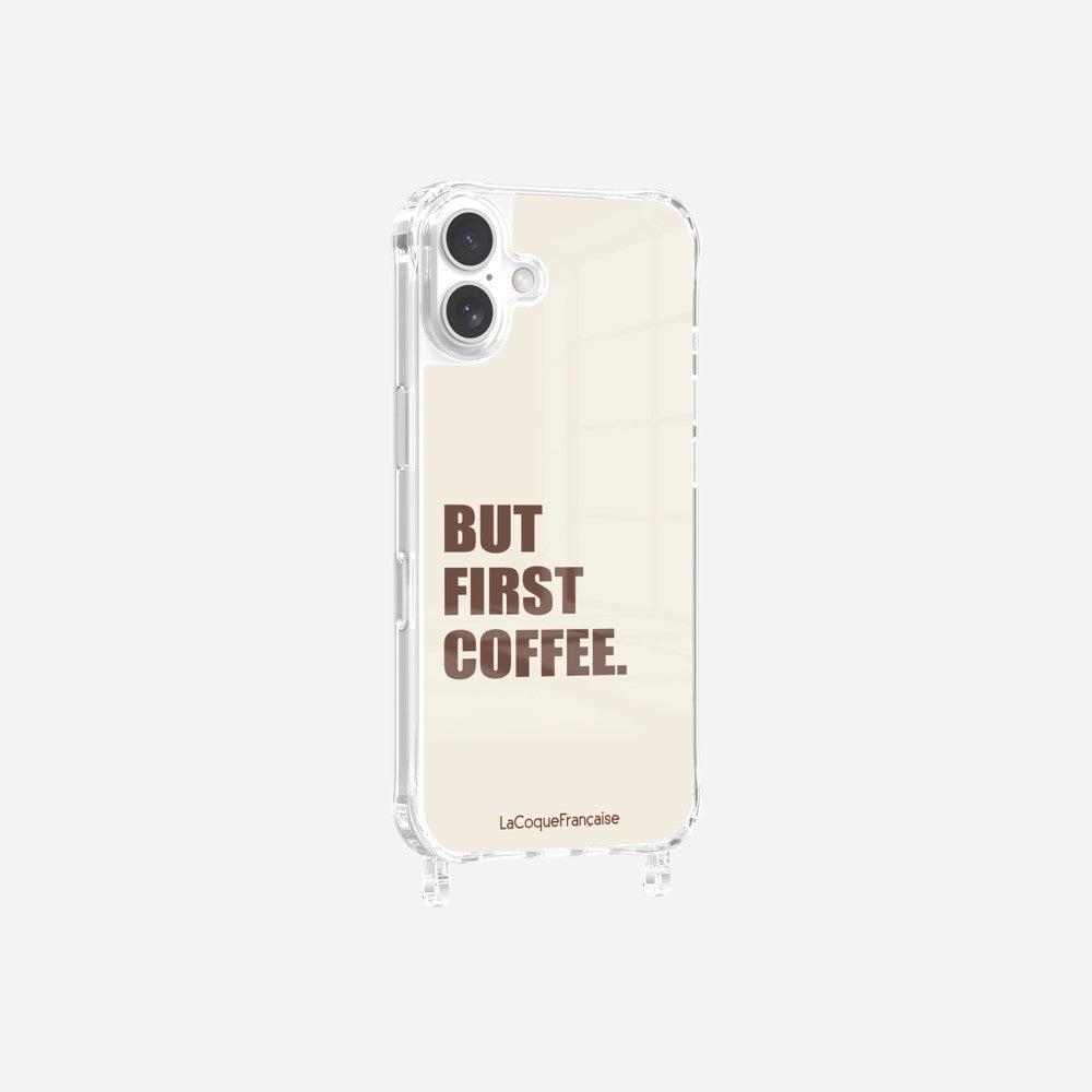 Coque Anneaux Imprimee But First Coffee - 7