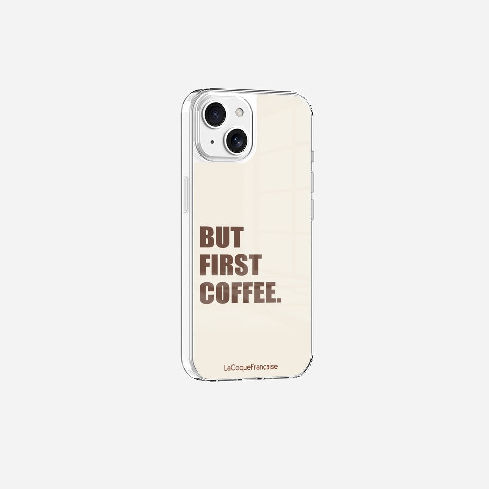 Coque Sans Anneaux Imprimee But First Coffee - 12