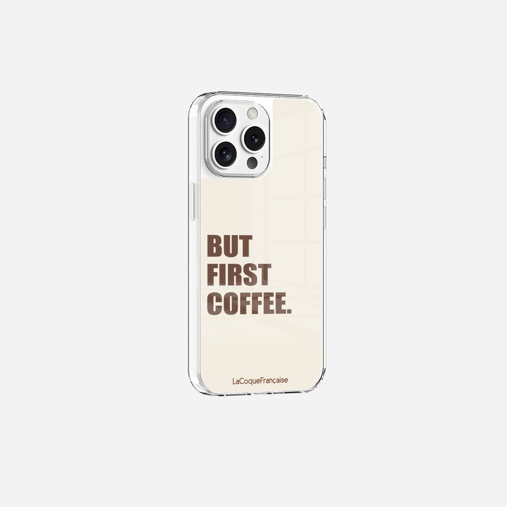 Coque Sans Anneaux Imprimee But First Coffee - 13
