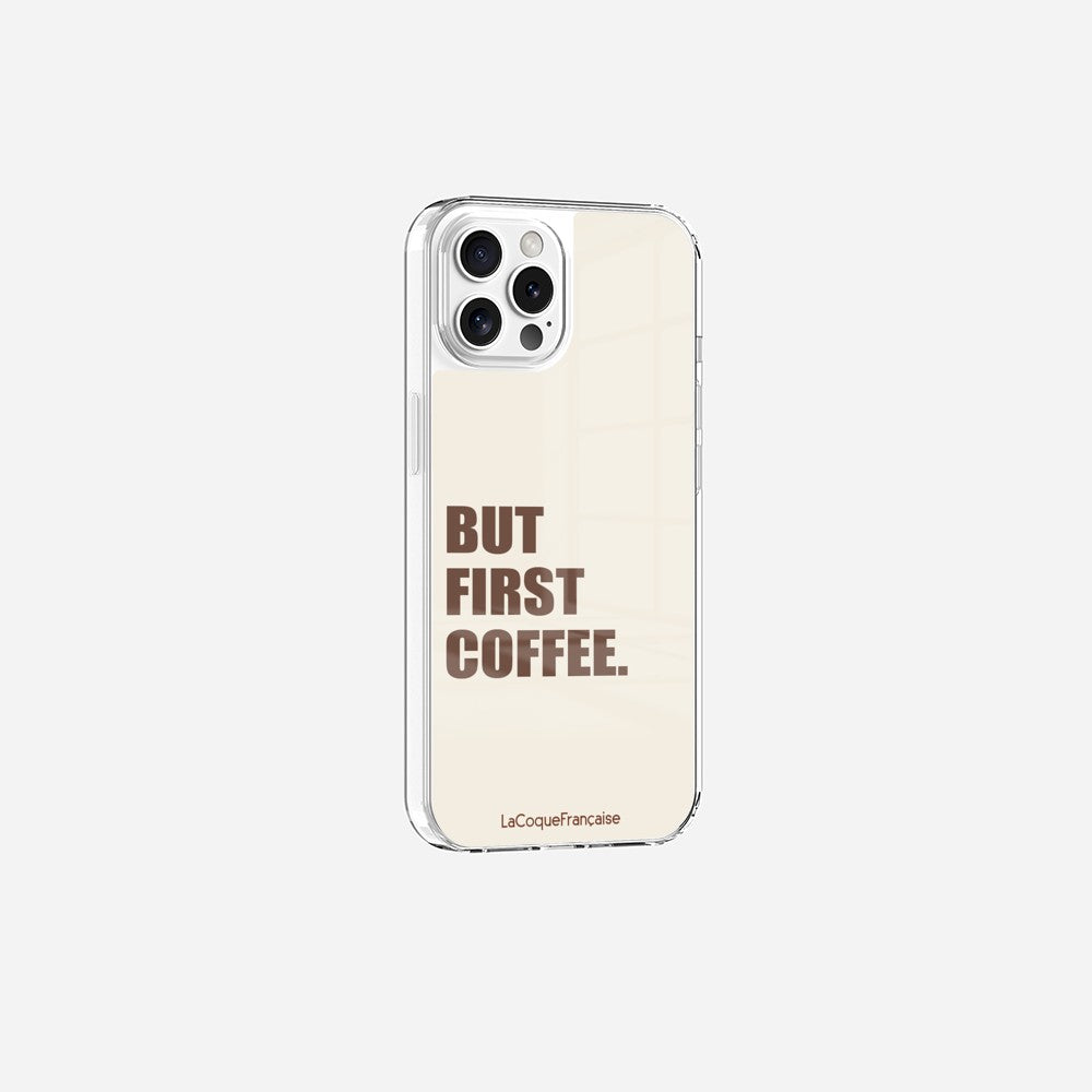 Coque Sans Anneaux Imprimee But First Coffee - 21