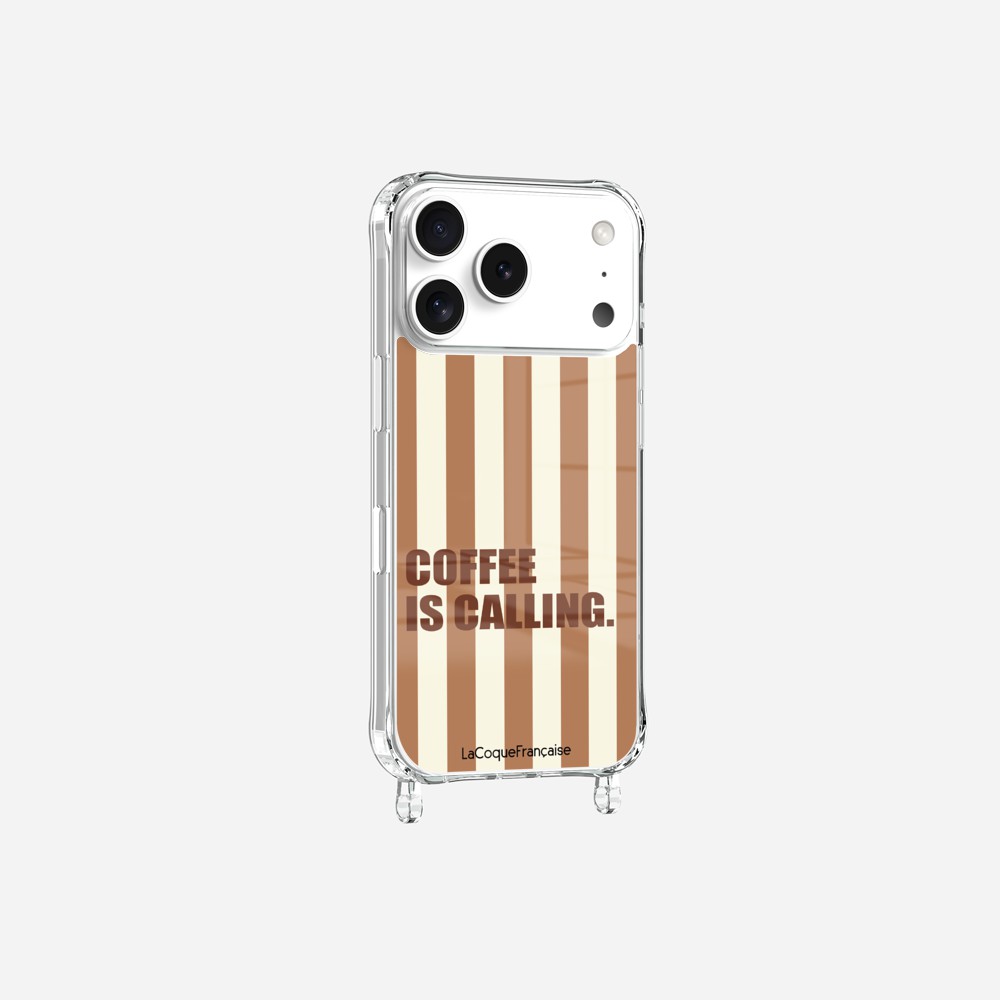 Coque Anneaux Imprimee Coffee Is Calling