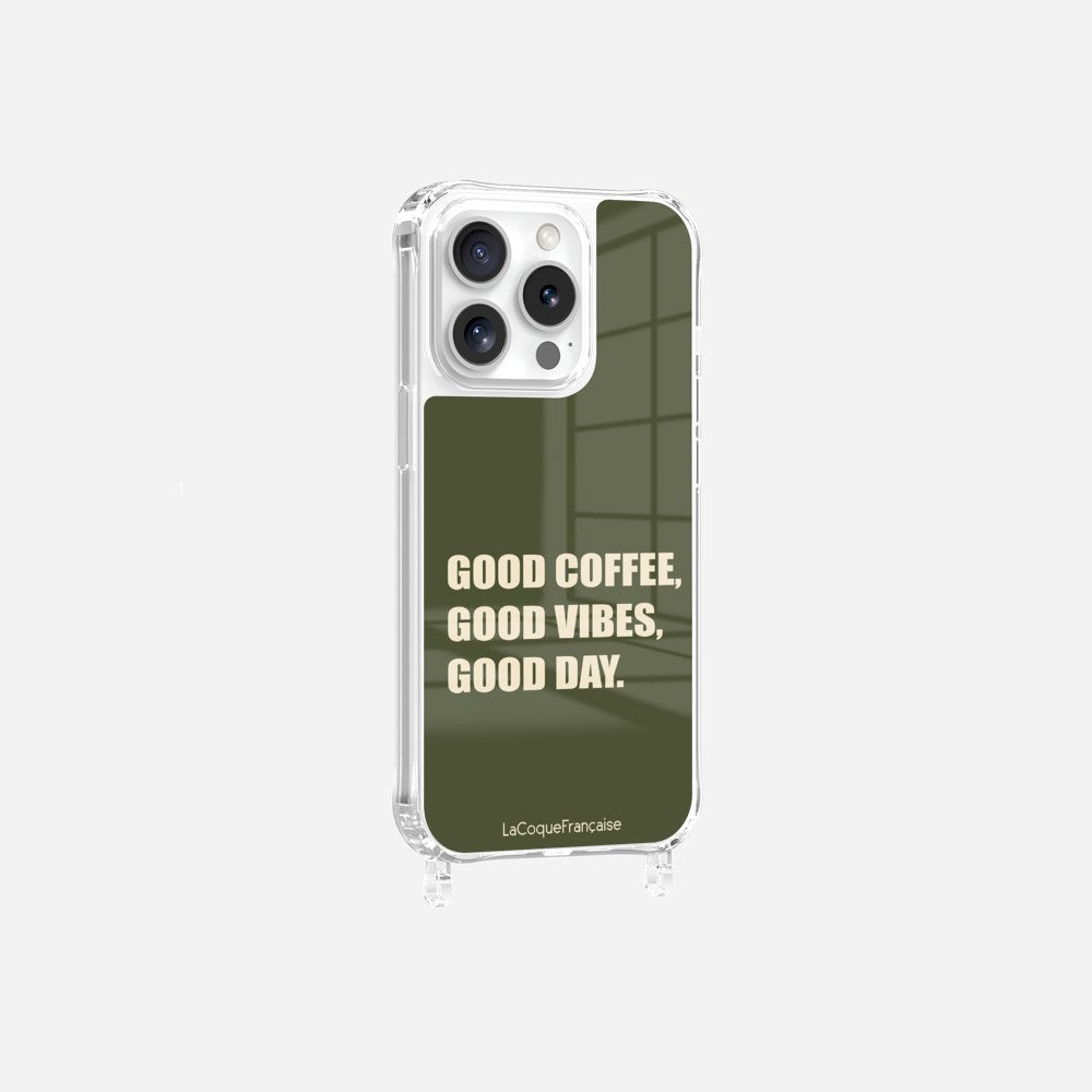 Coque Anneaux Imprimee Good Coffee Good Vibe Good Day - 14