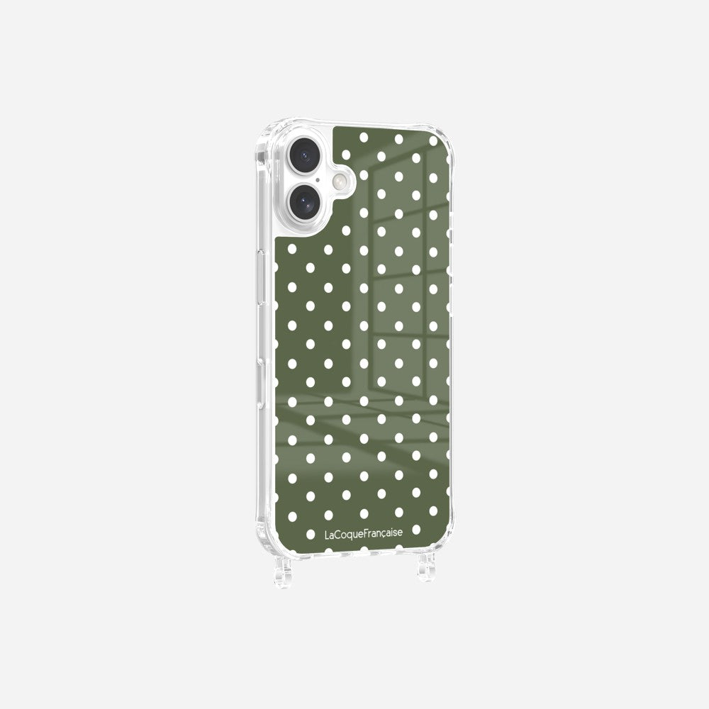 Coque Anneaux Imprimee Pois Kaki - 7