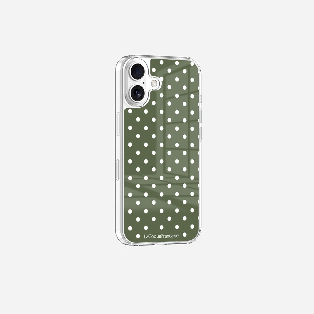 Coque Sans Anneaux Imprimee Pois Kaki - 8