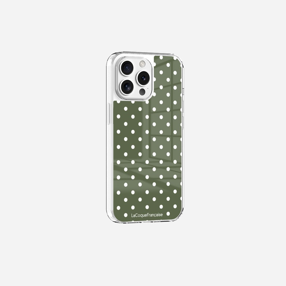 Coque Sans Anneaux Imprimee Pois Kaki - 9