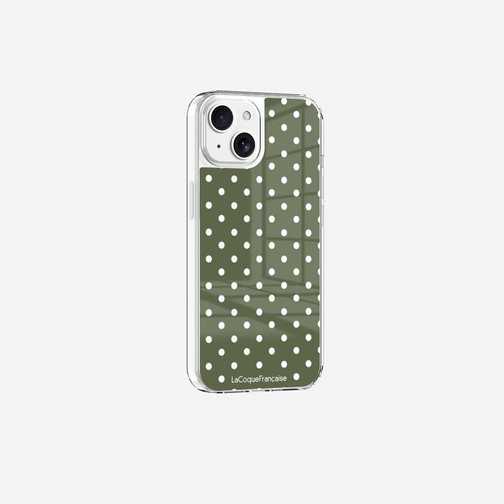 Coque Sans Anneaux Imprimee Pois Kaki - 16