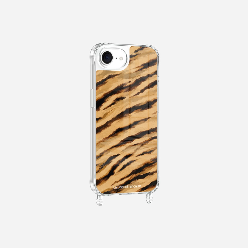 Coque Anneaux Imprimee Zebre Beige Noir - 2
