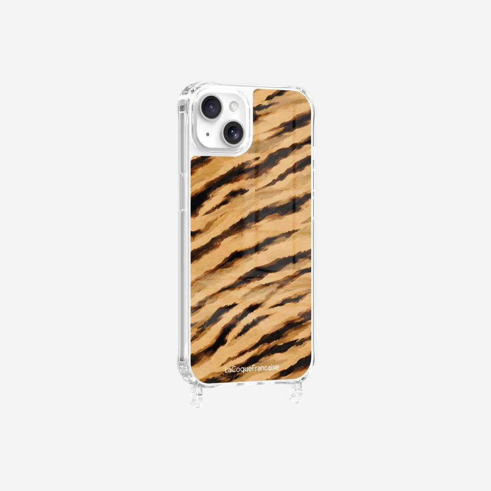 Coque Anneaux Imprimee Zebre Beige Noir - 15