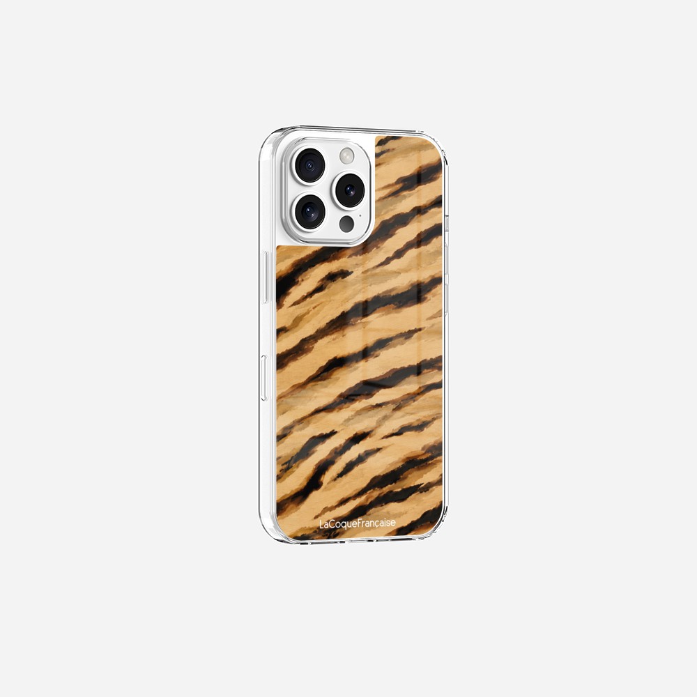 Coque Sans Anneaux Imprimee Zebre Beige Noir - 5