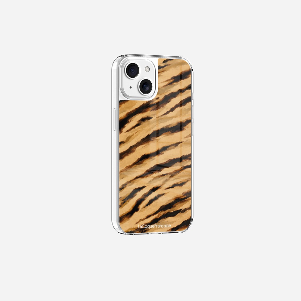 Coque Sans Anneaux Imprimee Zebre Beige Noir - 12