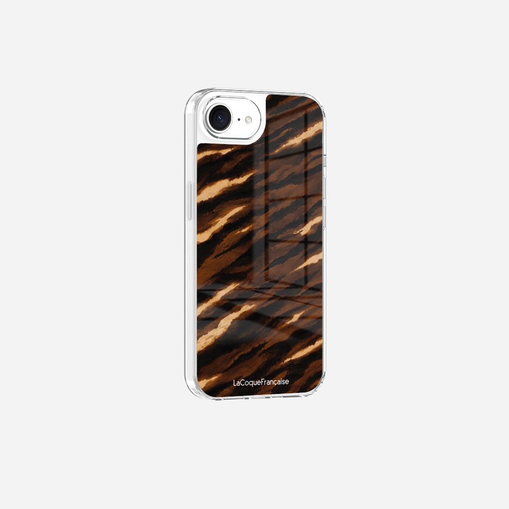 Coque Sans Anneaux Imprimee Zebre Chocolat Noir - 2